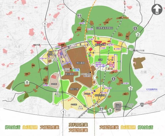 大南科開發面積將逾210萬坪 500公頃南科四期園區 將採非都市土地開發許可辦理